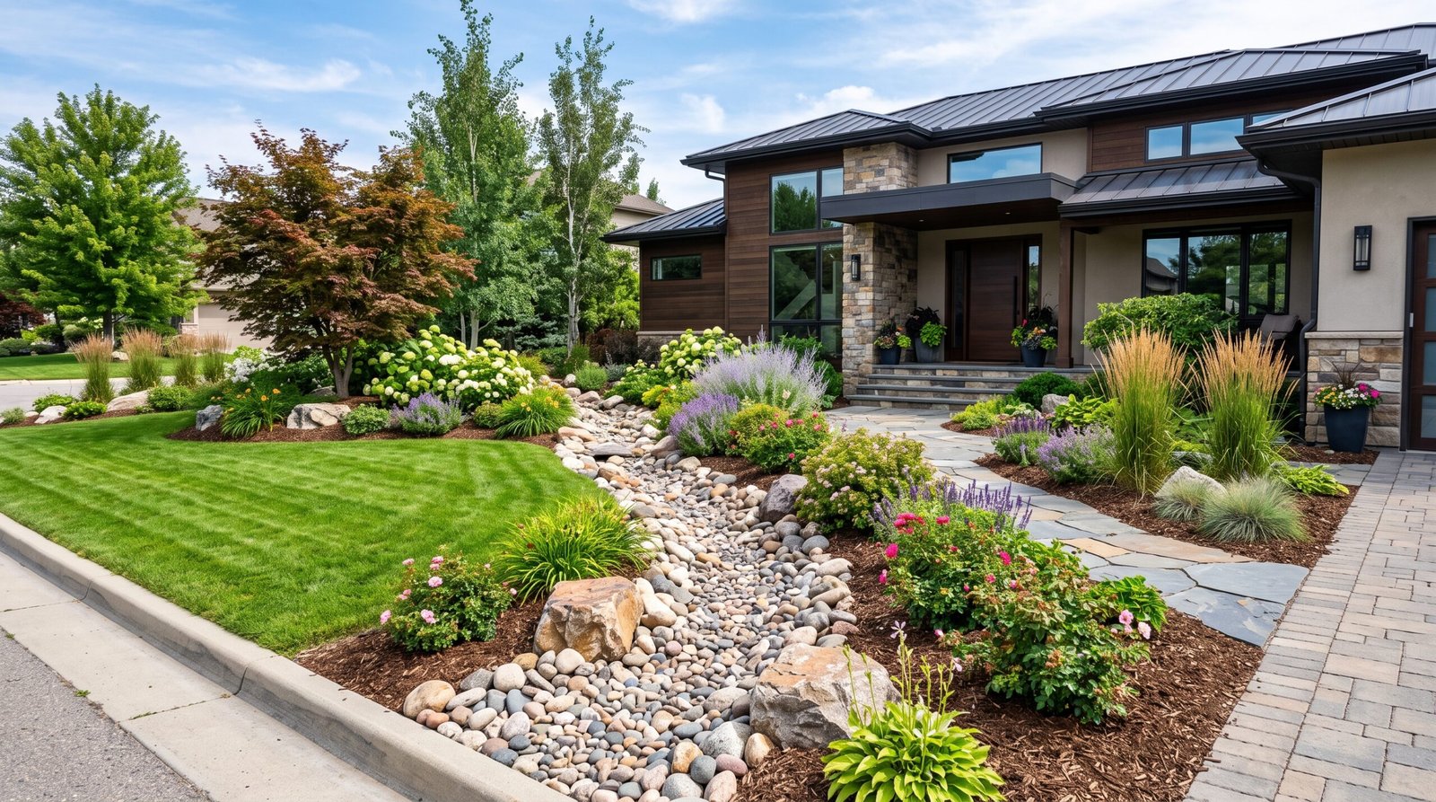 Dry Creek Bed Landscaping Ideas